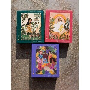 Women of the World Plant Babies 3 Pack 500 Piece Illustrated Jigsaw Puzzle
